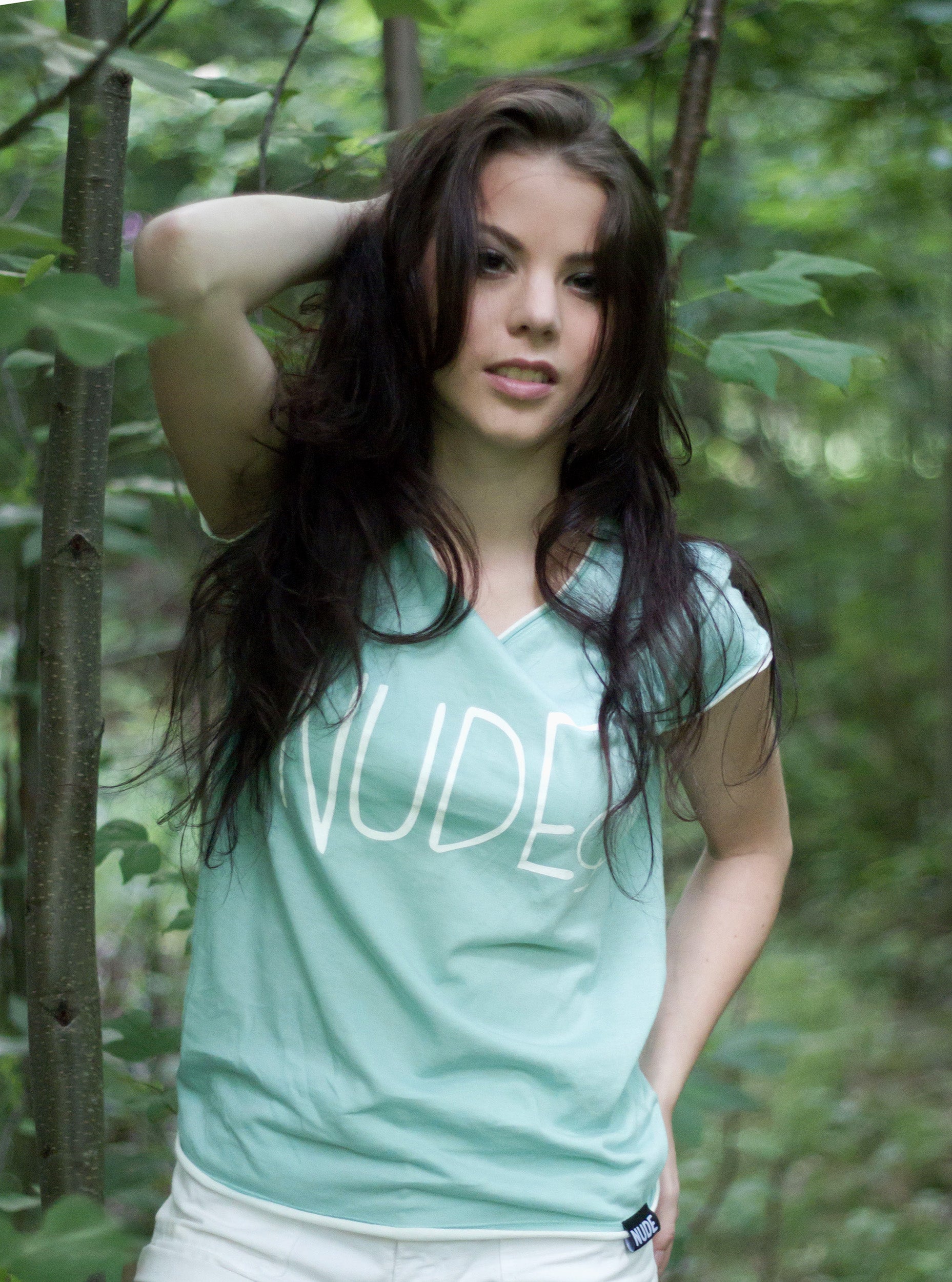 Femme Nude T-Shirt - Teal