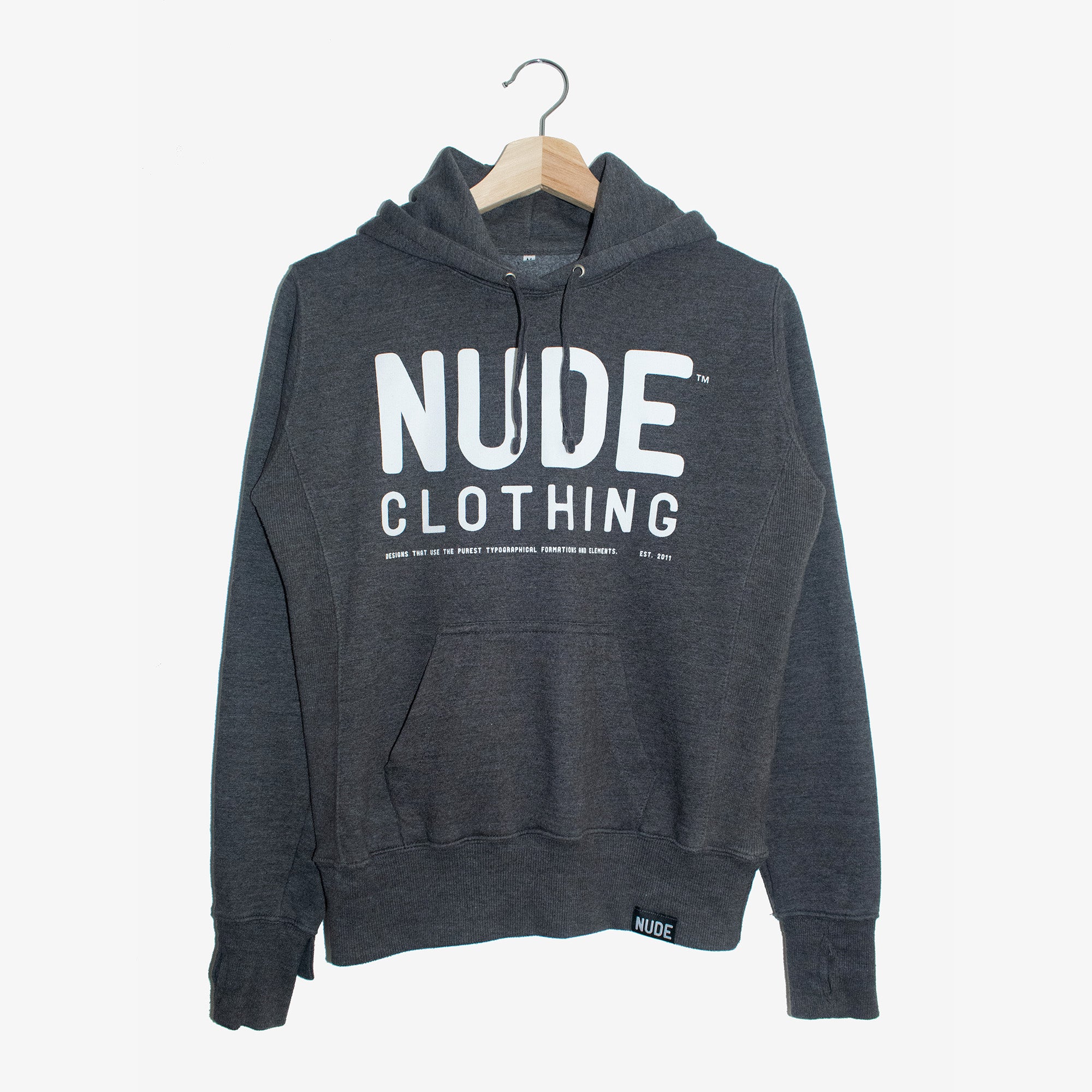 Classic Nude Hoodie - Charcoal