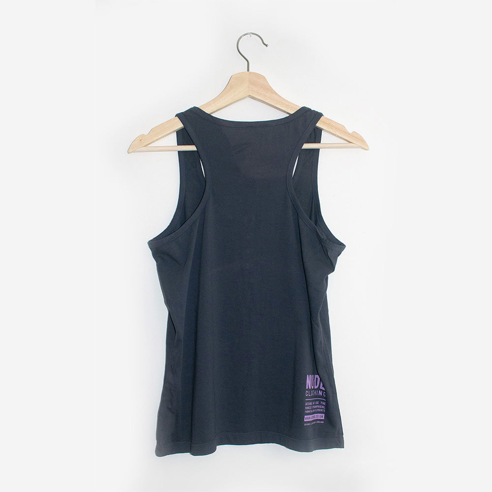 Racer Back Nude Vest - Blue